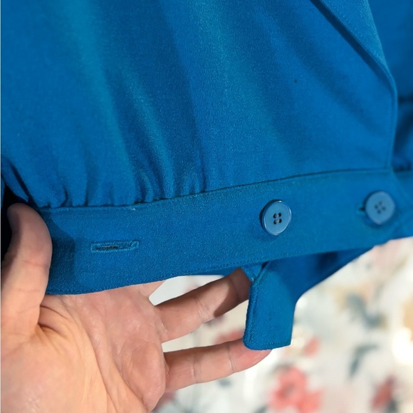 Vintage Bill Haire Vibrant Blue Women's Cropped Blazer - Picture 5 of 11